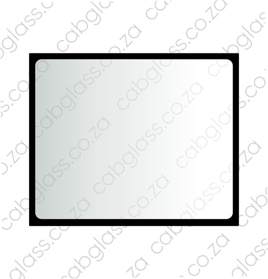 REAR CAB GLASS UPPER | CASE TLB 570T - 570ST