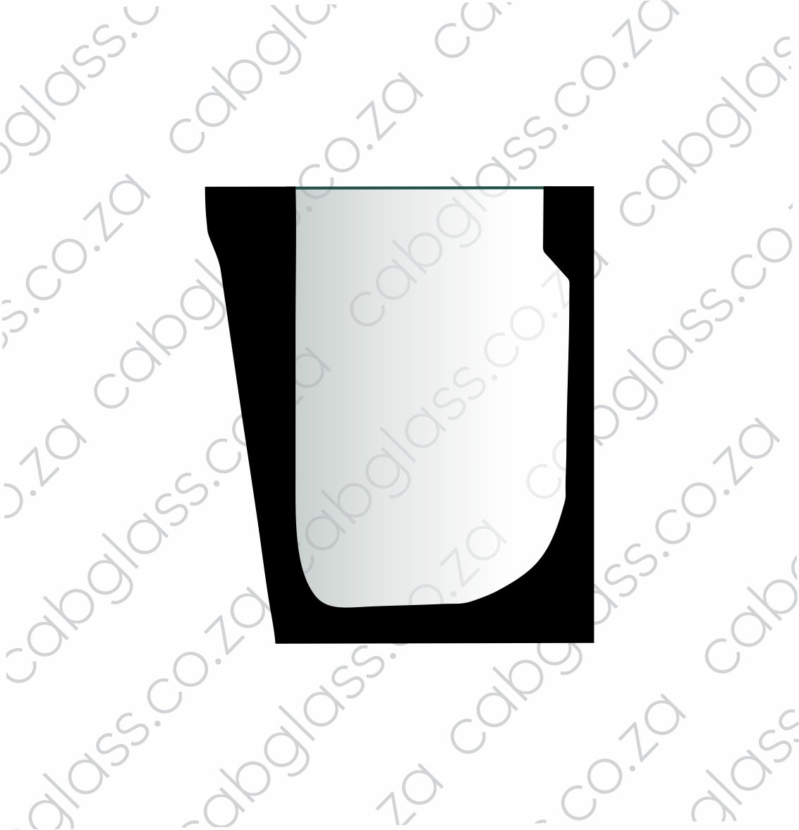 FRONT LOWER LH (Toughened) | JCB TLB 3CX - 4CX (P 21) BACKHOE