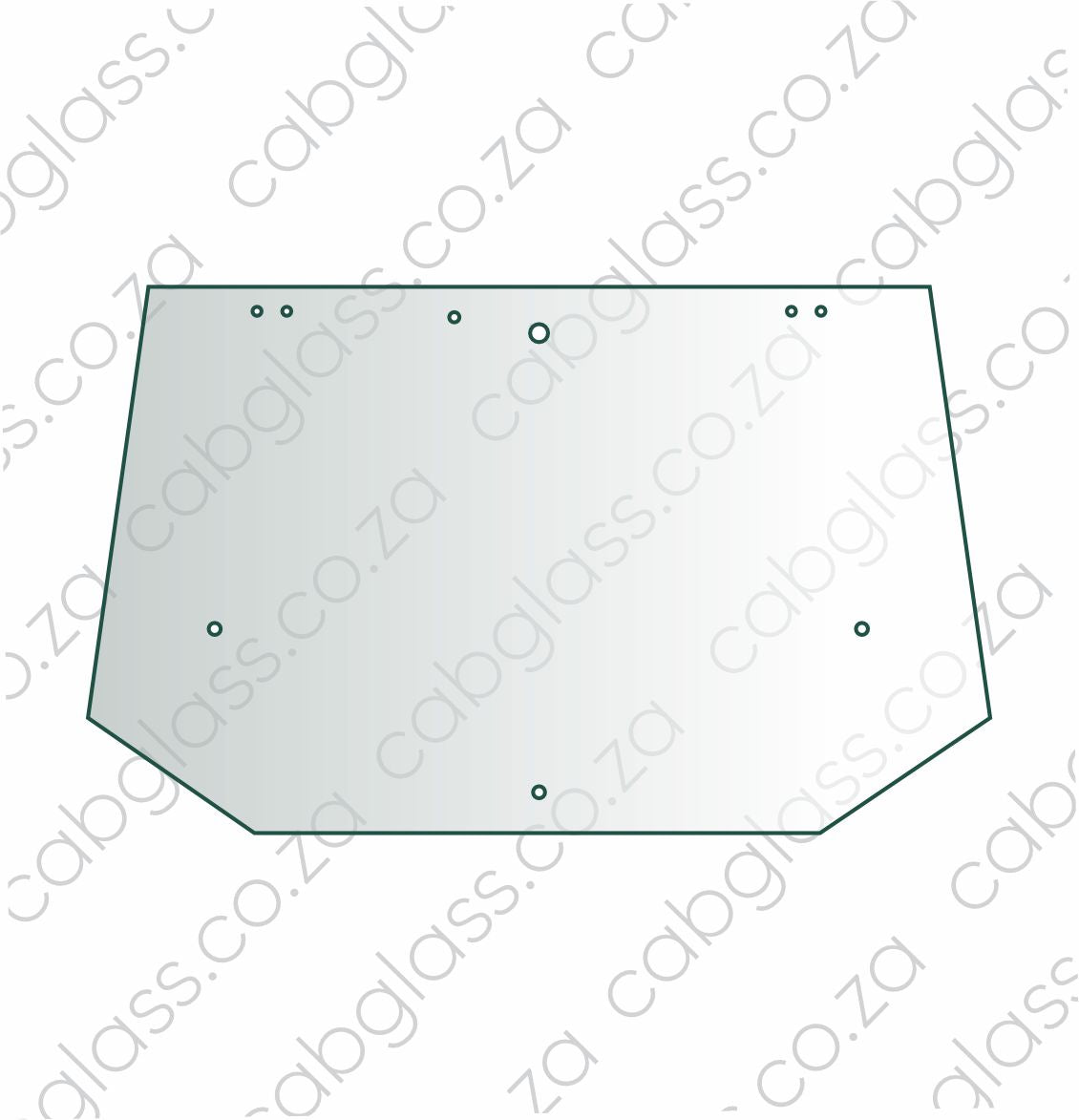 REAR CAB GLASS | NEW HOLLAND TRACTOR TL70 - TL110