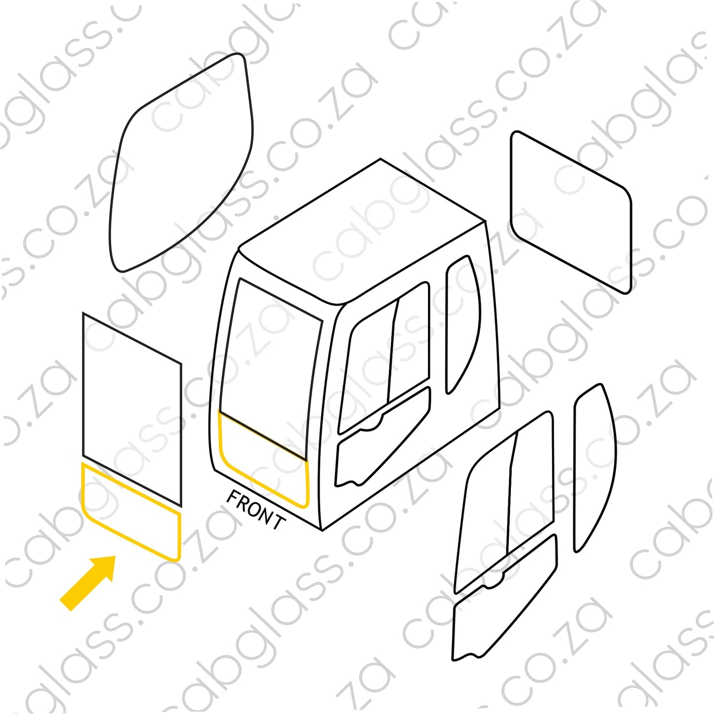 FRONT LOWER | DOOSAN EXCAVATOR DX DASH-2