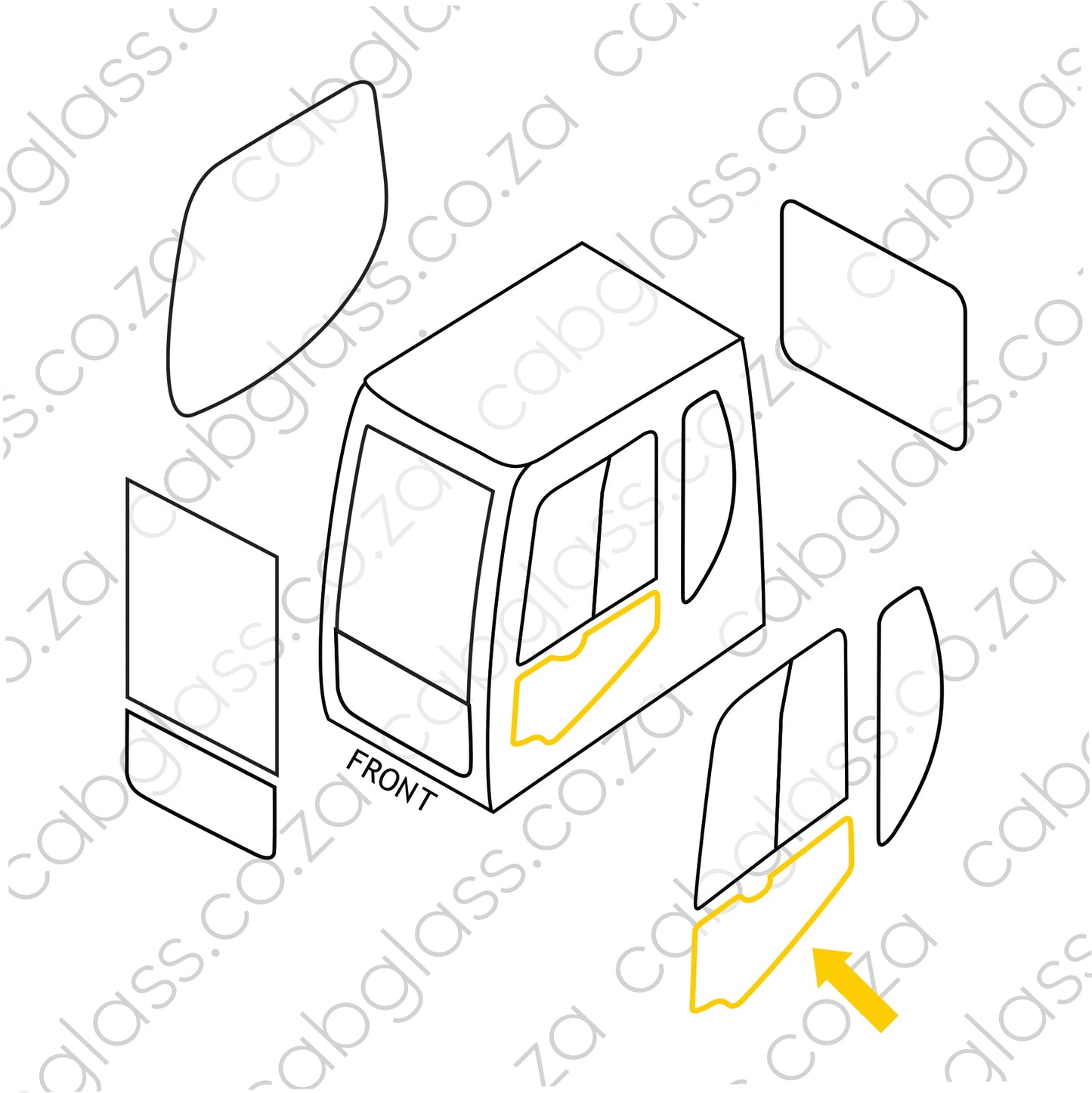 DOOR LOWER | DOOSAN EXCAVATOR DX DASH-2