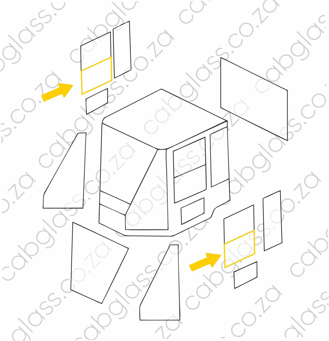 DOOR SLIDER LOWER RH | CAT FEL IT 14/18