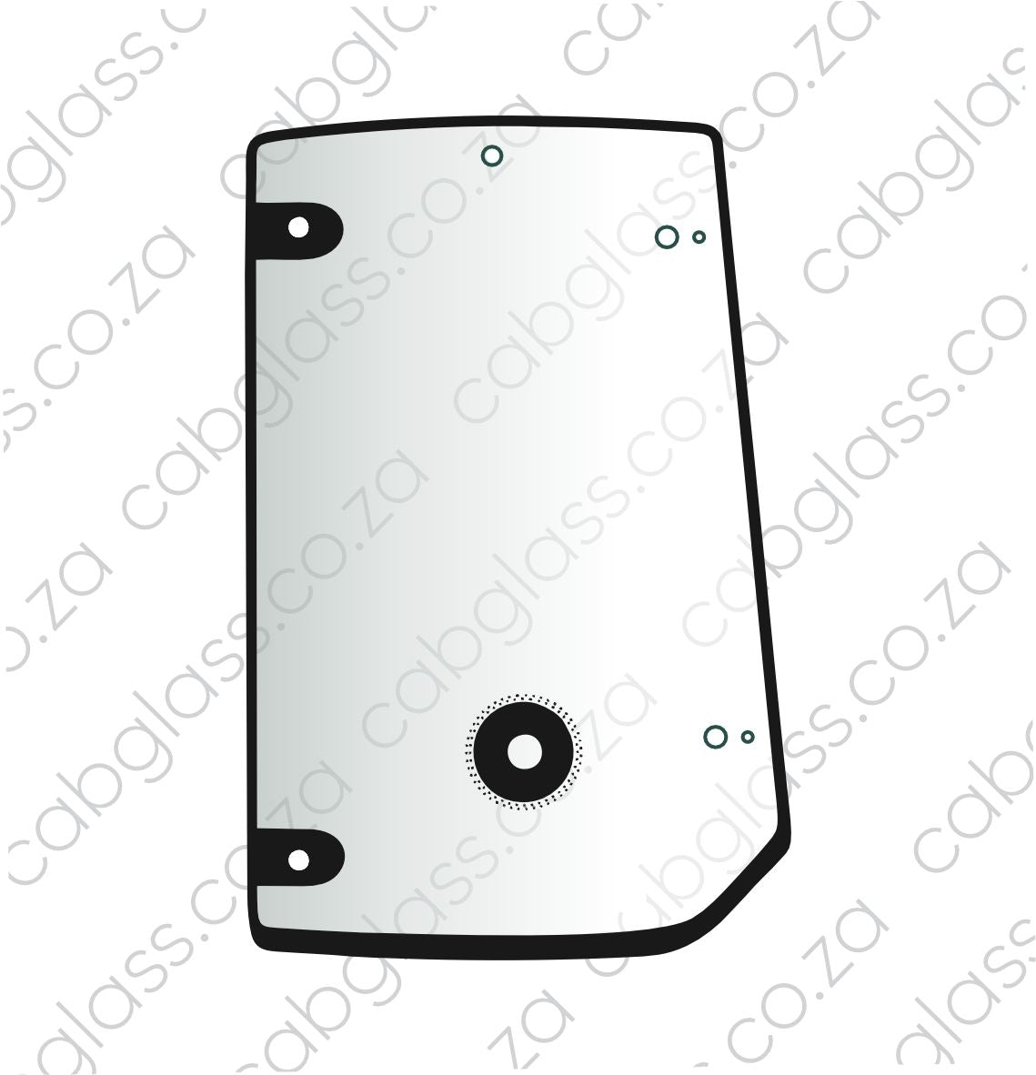 REAR OF DOOR LH (8 HOLE) | MECALAC TLB 830 - 990