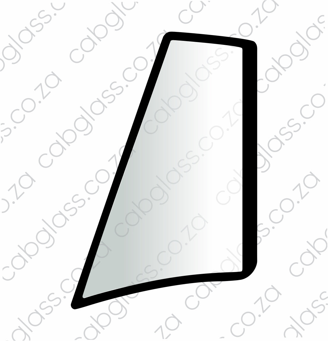 Rear quarter glass right-hand ,Case 580,580 K LE SLE SUPER LE LXT, 100470, E48350