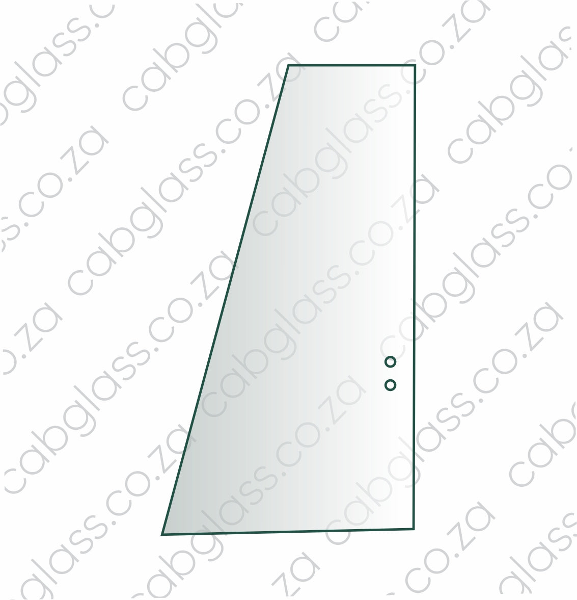Door rear slider glass, Deere excavator, 101345, 4651660