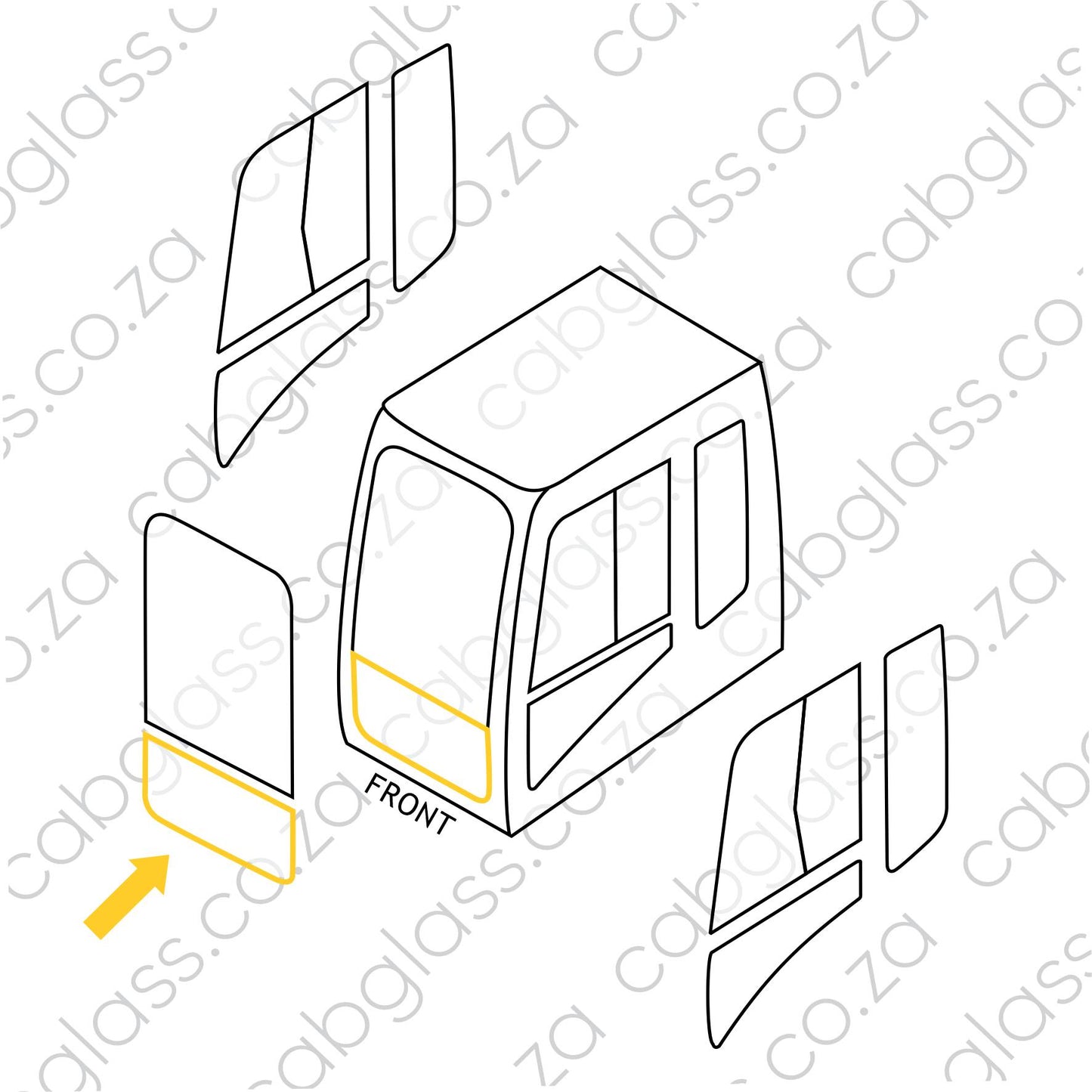 FRONT LOWER 25% | CAT EXCAVATOR D-SERIES