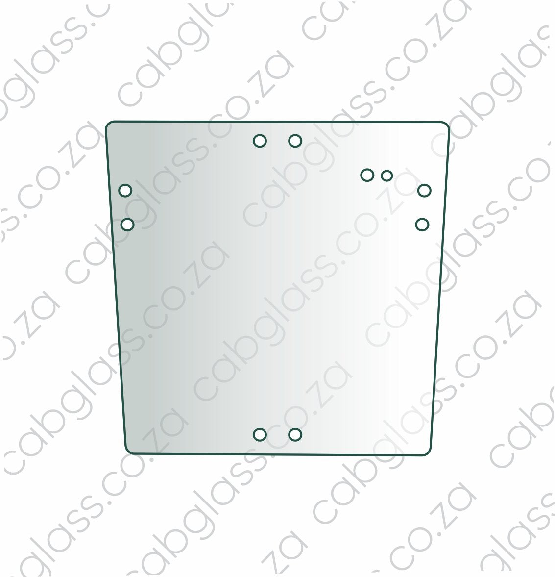 REAR CAB GLASS UPPER | FERMEC 760 - 965 (1998-2011)
