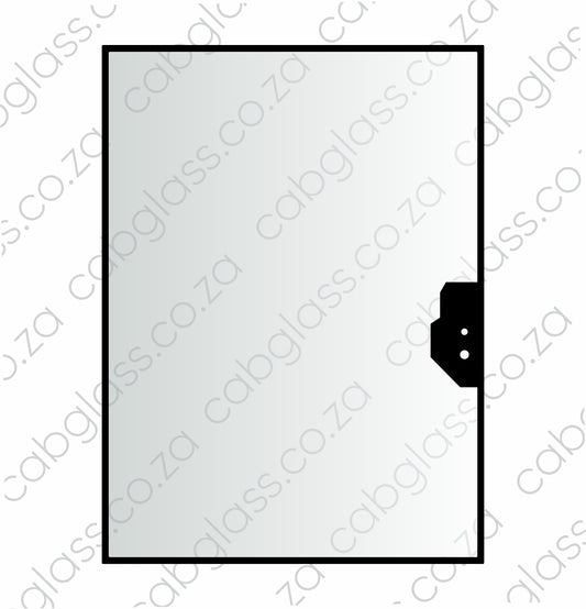 Rear cab glass for Case ST SR series