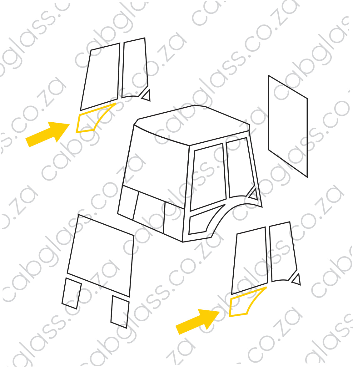 DOOR LOWER L=R (NO PRINT) | MANITOU TLB MLB-SER