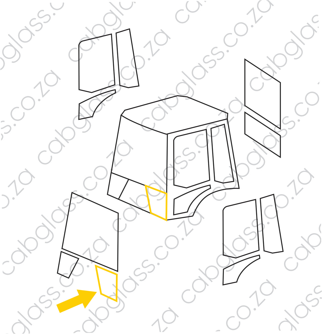 FRONT LOWER LH | NEW HOLLAND TLB B80B