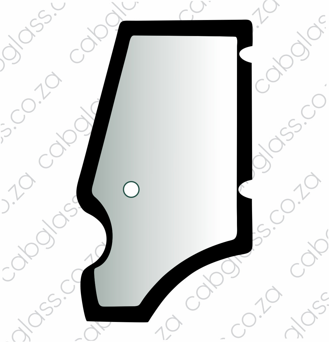 DOOR GLASS LH | JCB TLB 3CX - 4CX (P 21) BACKHOE