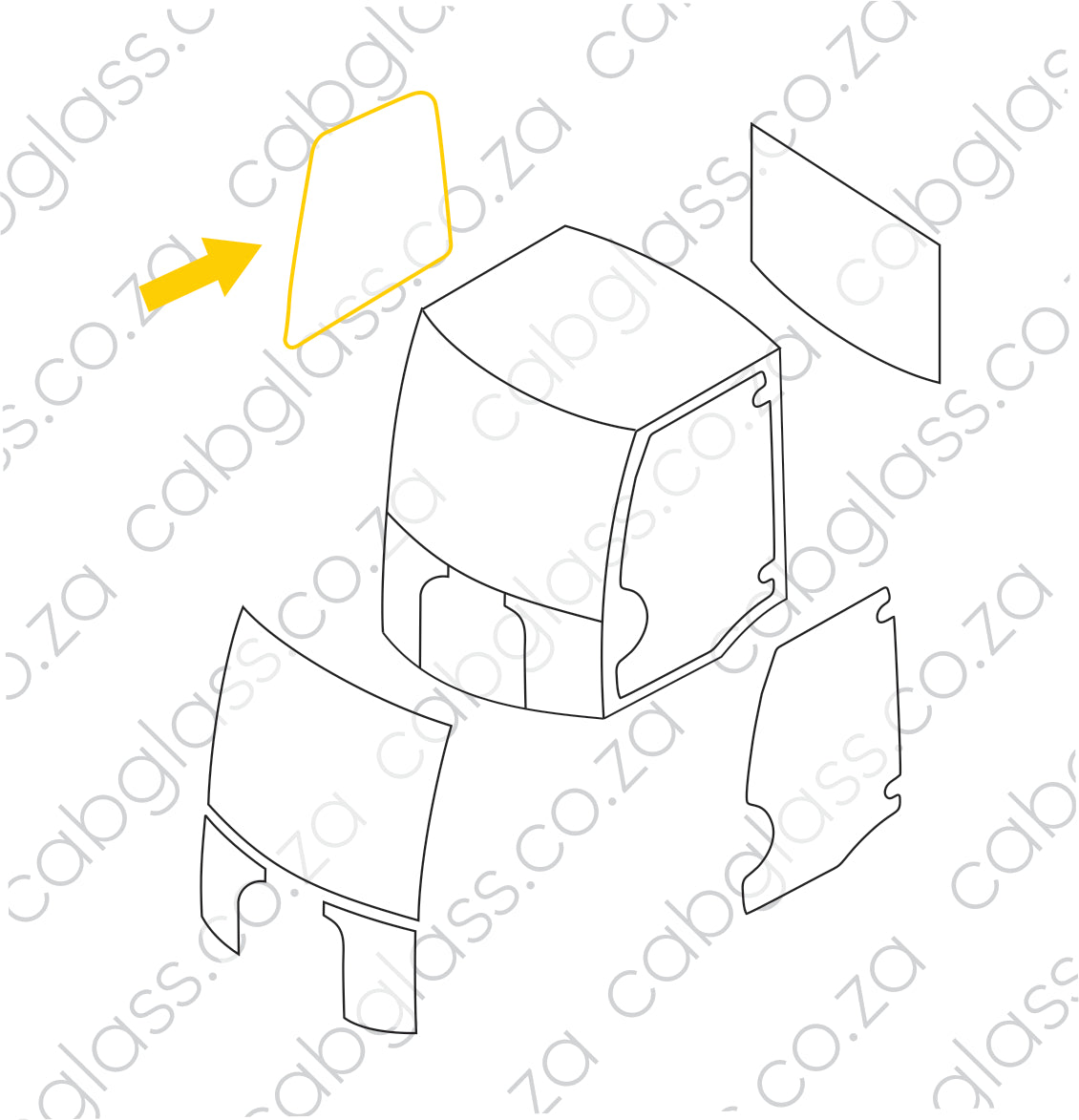 DOOR RH | JCB TWL TM220 AGRI