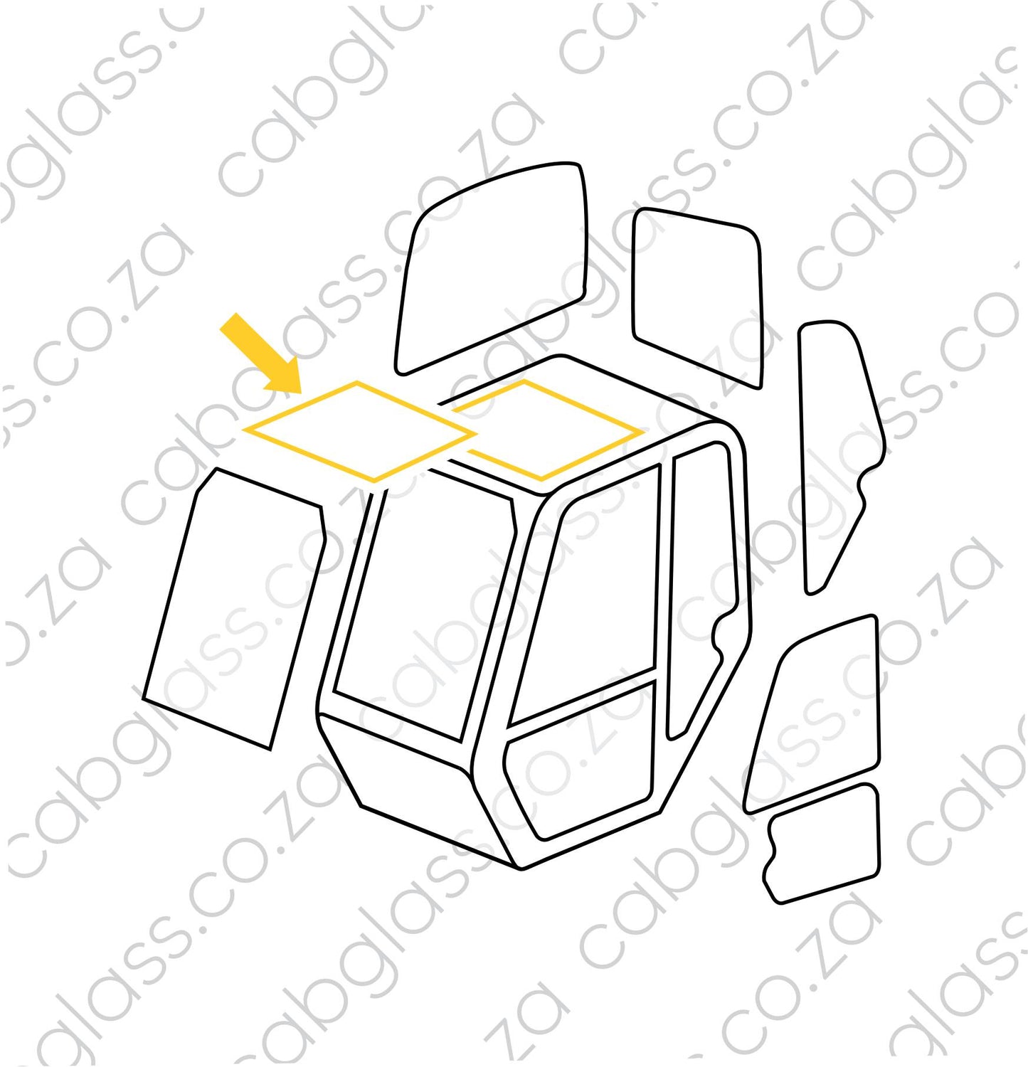 ROOF | JCB TELEHANDLER SERIES 2