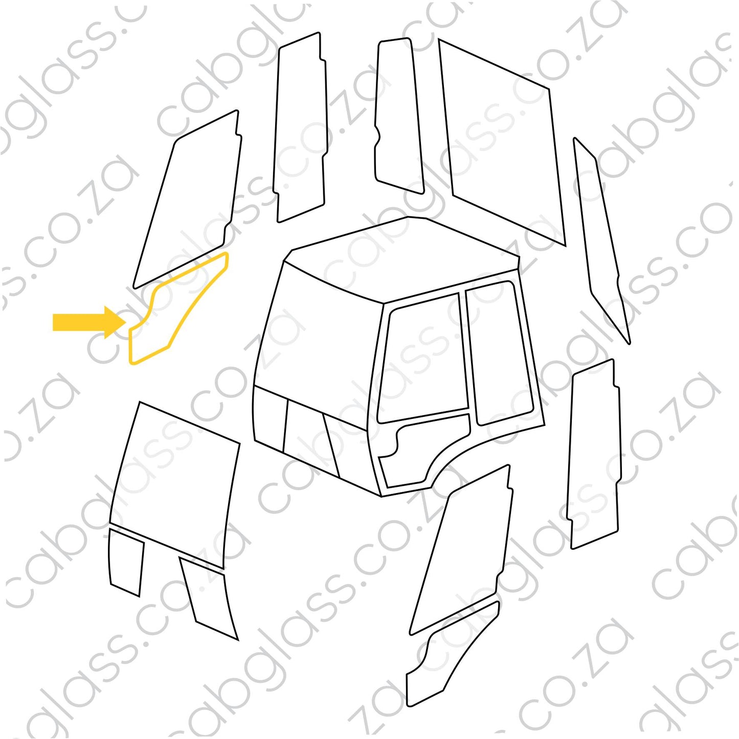 DOOR LOWER RH | JCB TLB 3CX (2022-)