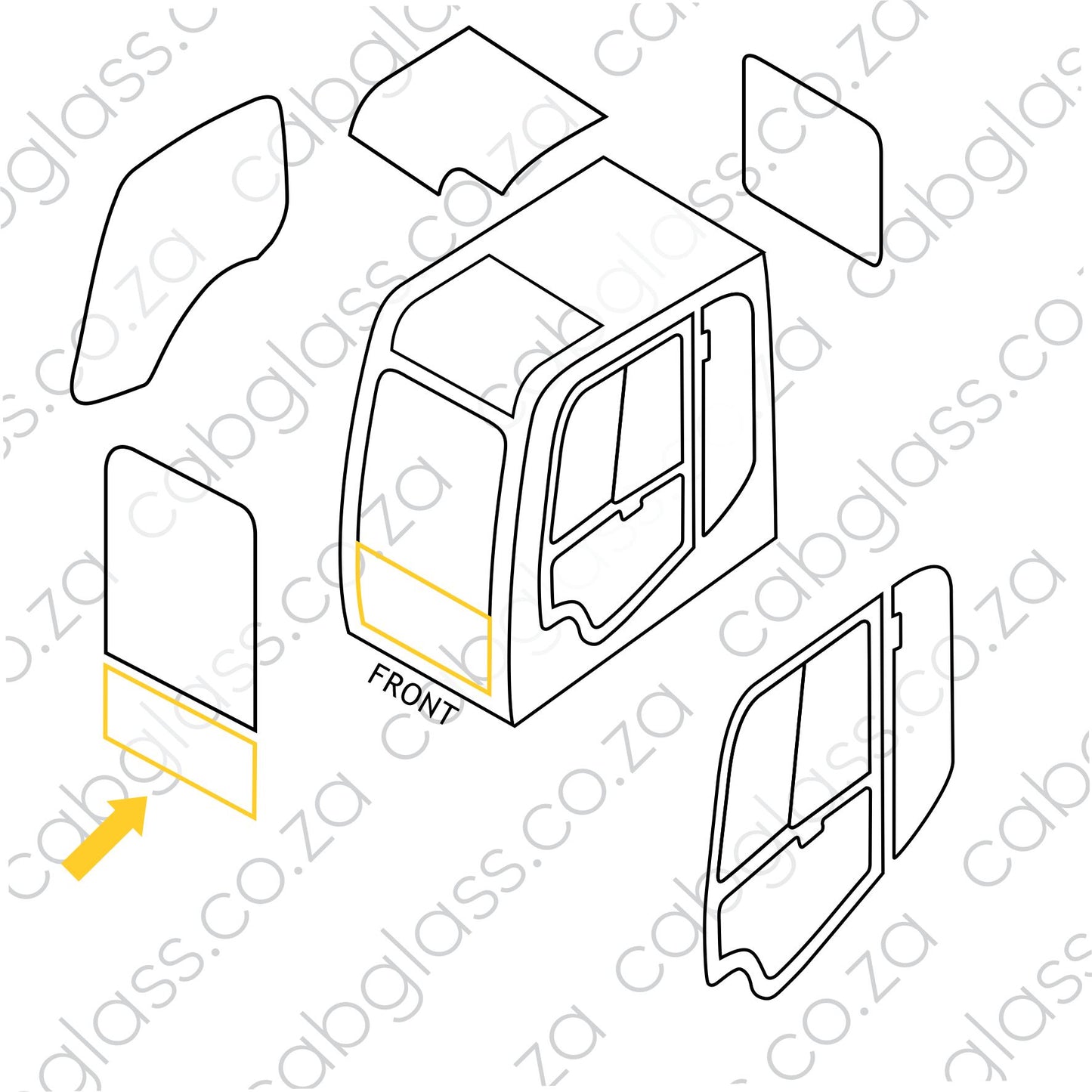 FRONT LOWER | JCB EXCAVATOR JS JZ (2003-2012)