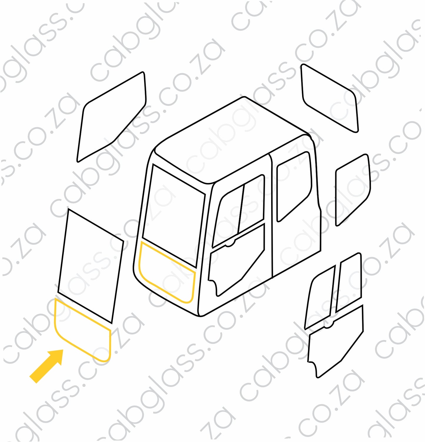 FRONT LOWER | KOMATSU EXCAVATOR PC DASH 7