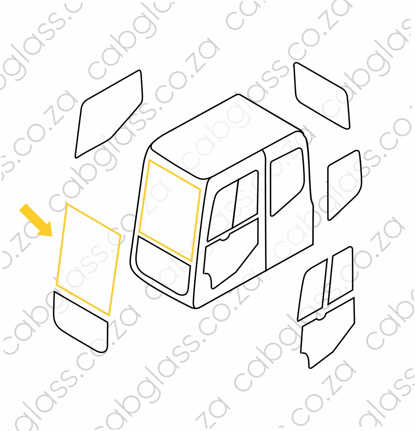 FRONT UPPER | KOMATSU EXCAVATOR PC DASH 7