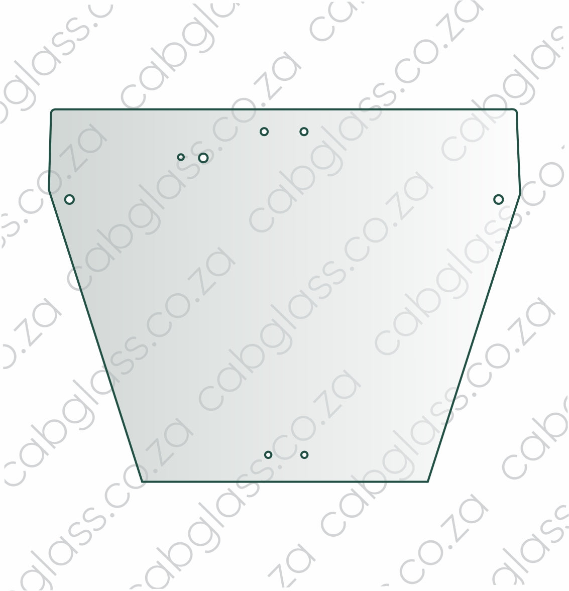 Rear cab glass, Case TLB 595SLE, 113241, 3512269M1, 3512269M91