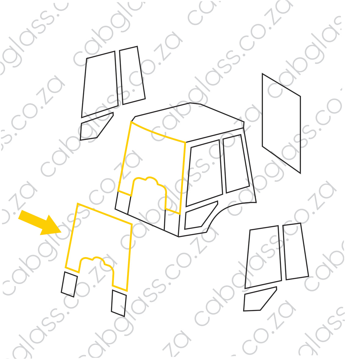 FRONT | VOLVO TLB BL61 - BL71 BACKHOE