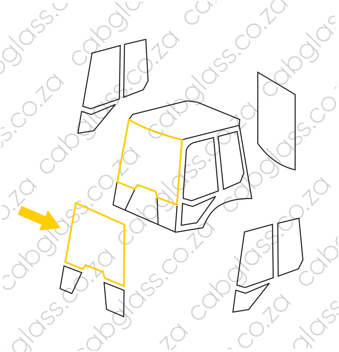 FRONT UPPER | VOLVO TLB BL61B - BL71B BACKHOE