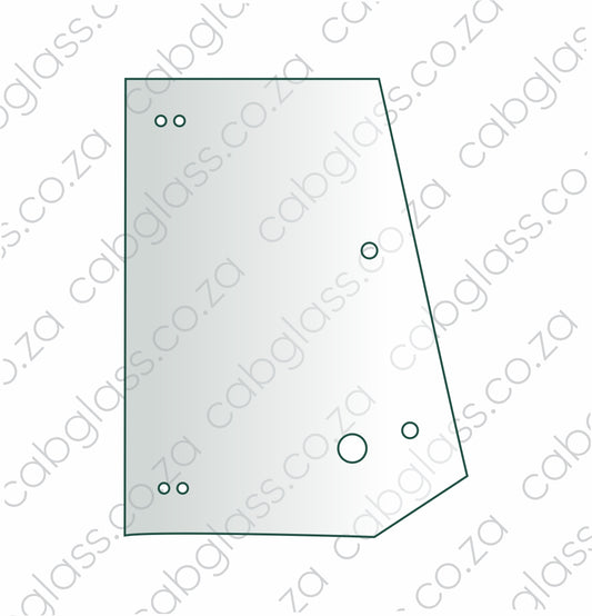 REAR OF DOOR GLASS L=R | VOLVO TLB BL61B - BL71B BACKHOE