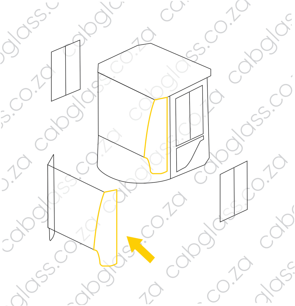 FRONT SIDE LH | VOLVO FEL (L60F-L350F) (L60G-L350G) (L60H-L350H)