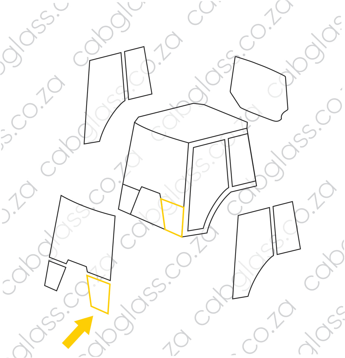 FRONT LOW LH | CASE TRACTOR MX80C - MX100C
