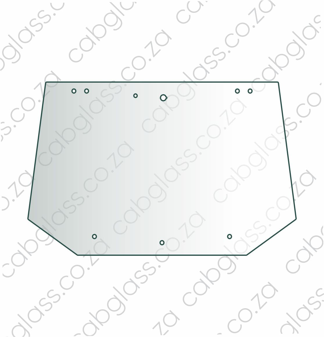 REAR CAB GLASS | NEW HOLLAND TRACTOR 8160-8560