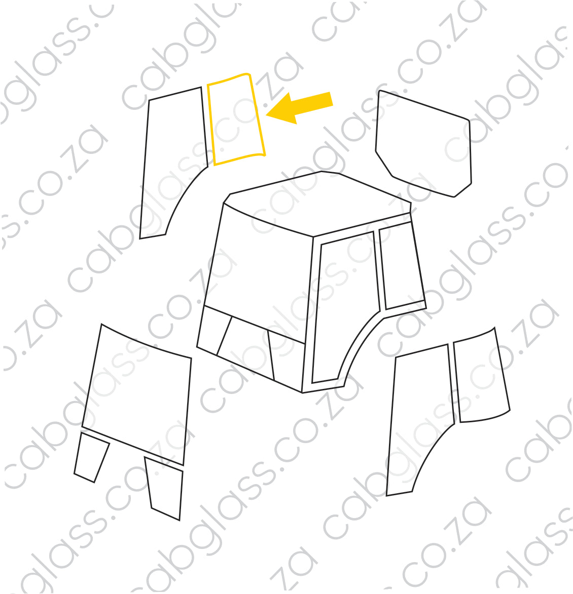 REAR CORNER LH | NEW HOLLAND TRACTOR TD SERIES