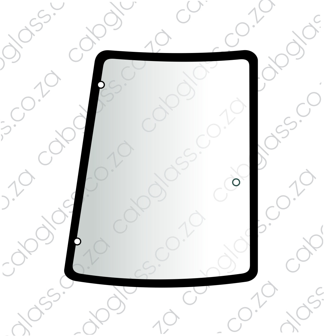 Case Farmall tractor A-series, rear quarter glass, 11705, 84396391