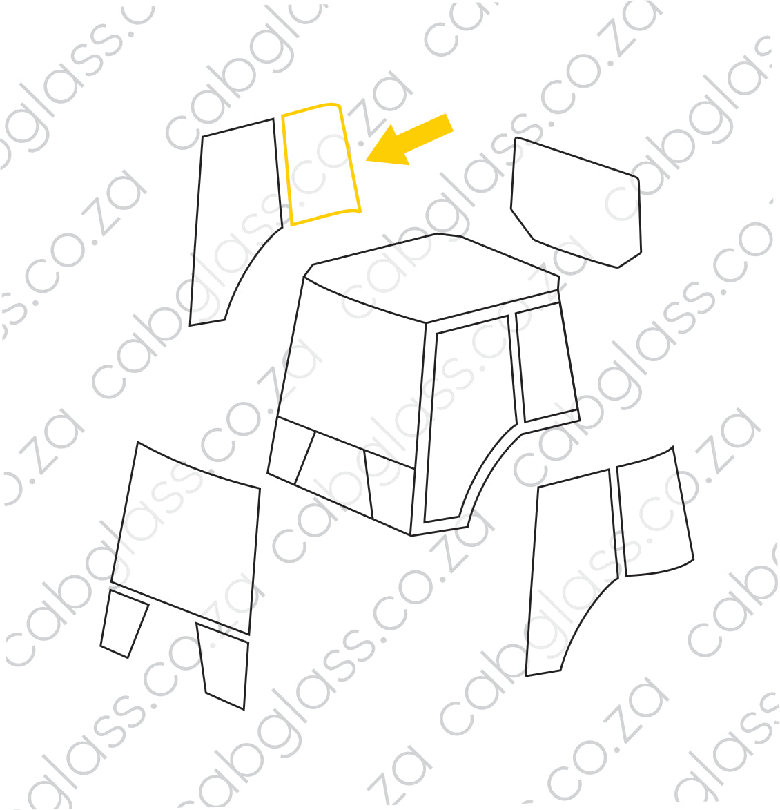 REAR QUARTER RH | NEW HOLLAND TRACTOR TD5.65 - TD5.115
