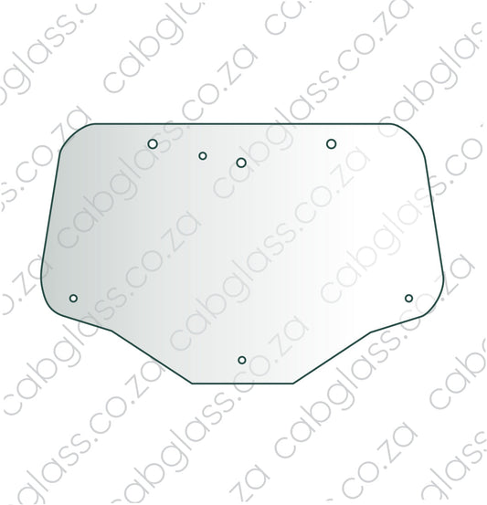 REAR CAB GLASS | CASE TRACTOR MAXXUM 100-140