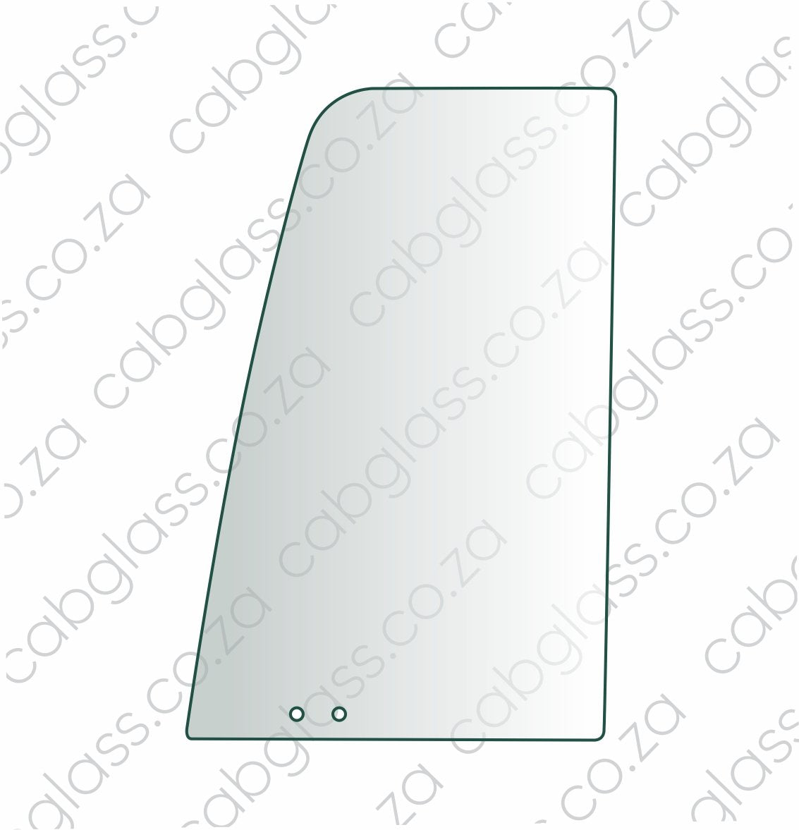 Door front slider with holes at the bottom