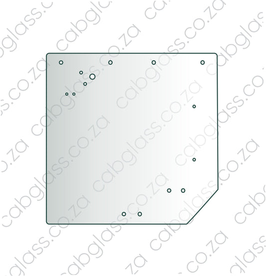 Rear cab glass Claas Arion tractor, 117606, 11014930