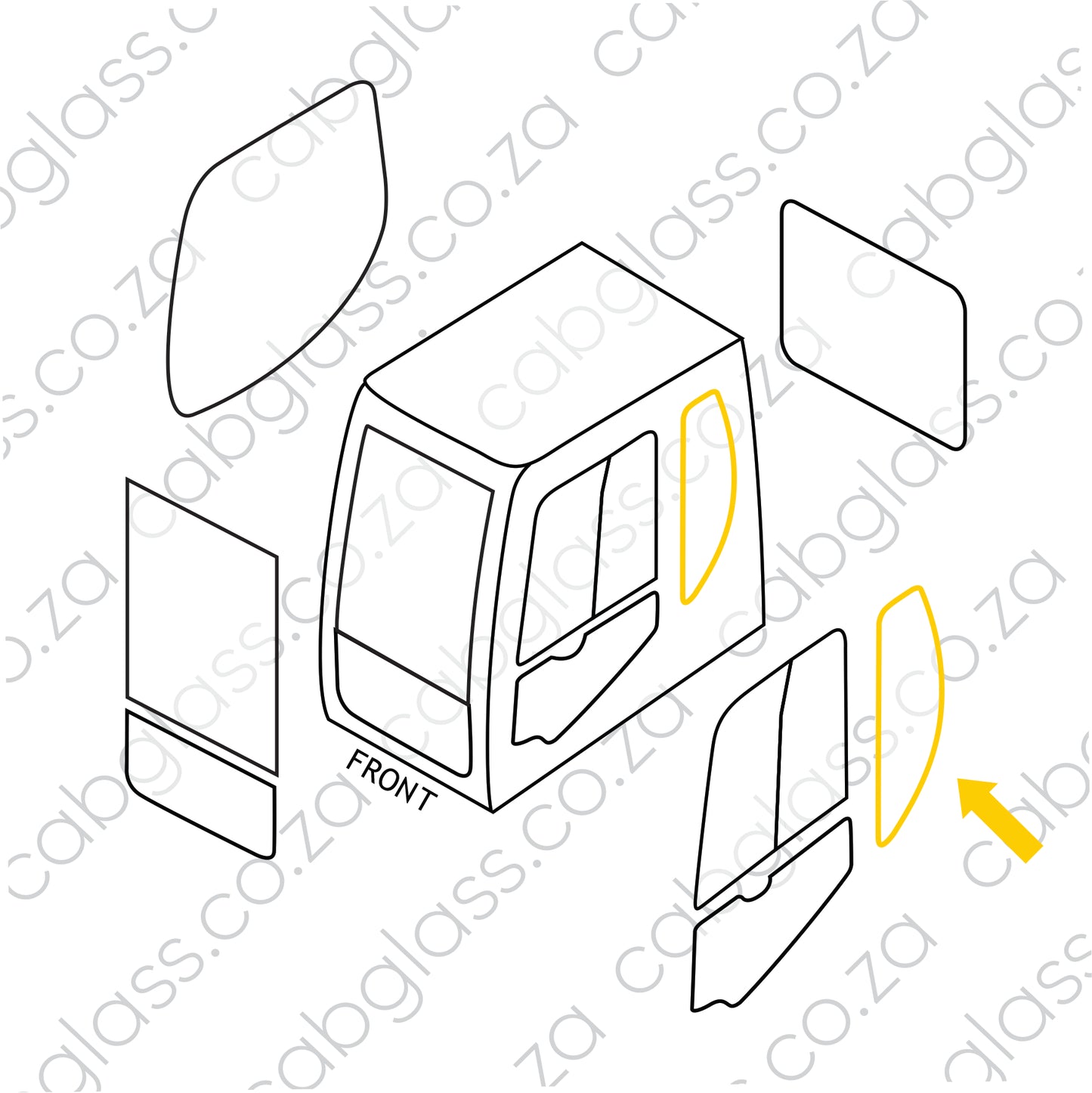 REAR QTR LH | DOOSAN EX DX140 -DX520 SER 1 -2010