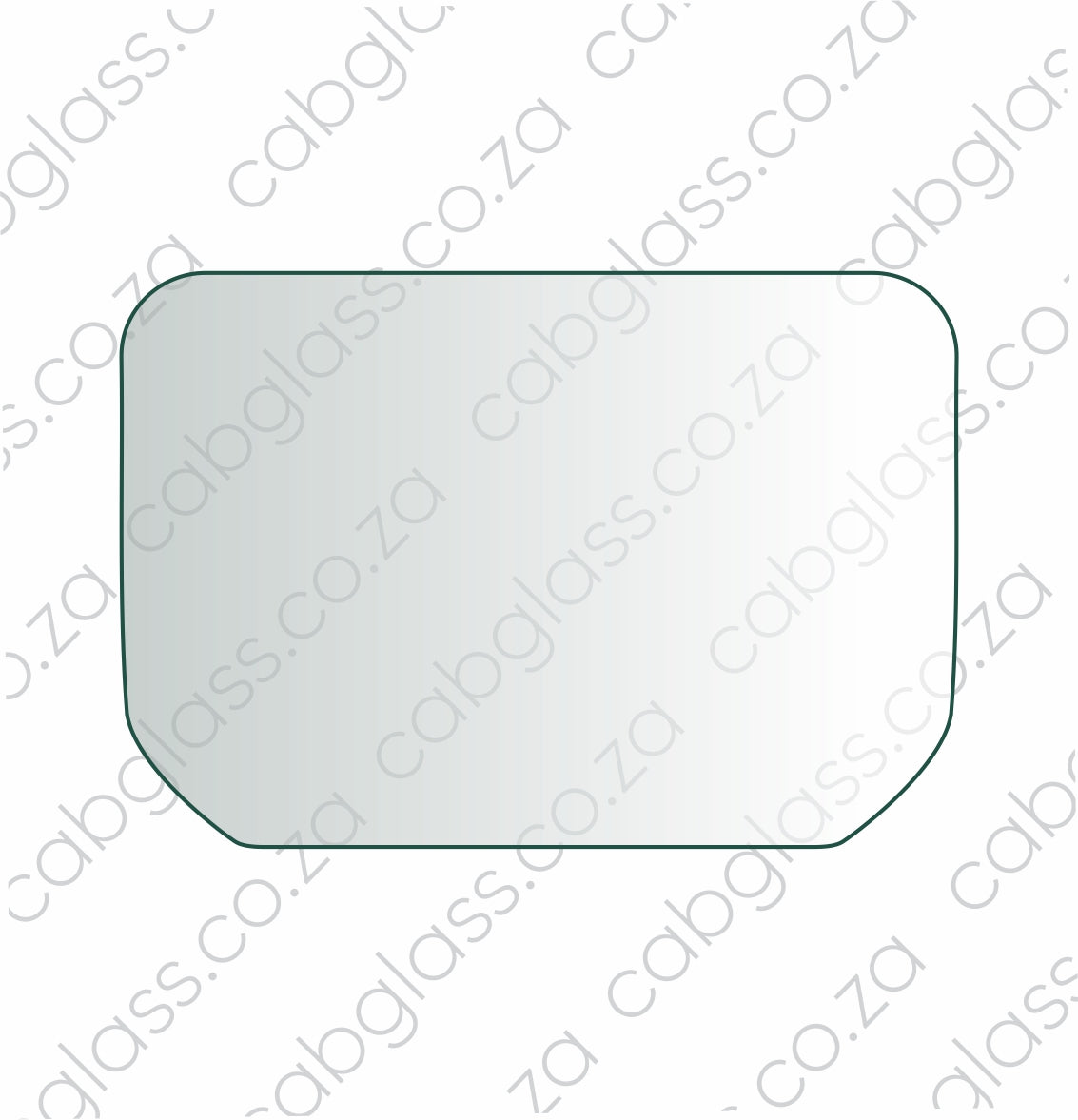 REAR CAB GLASS | CAT EXCAVATOR G-SERIES