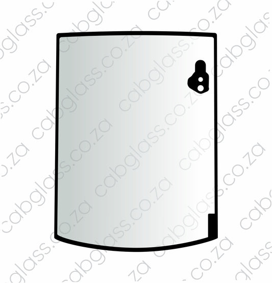 REAR CAB GLASS | KOMATSU BH WB R DASH 5 DASH 8