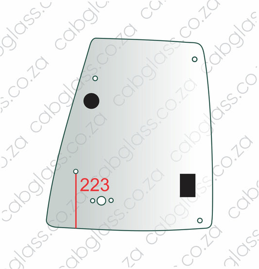 REAR OF DOOR UPPER RH | CAT TLB F-SER (416F - 450F) BACKHOE