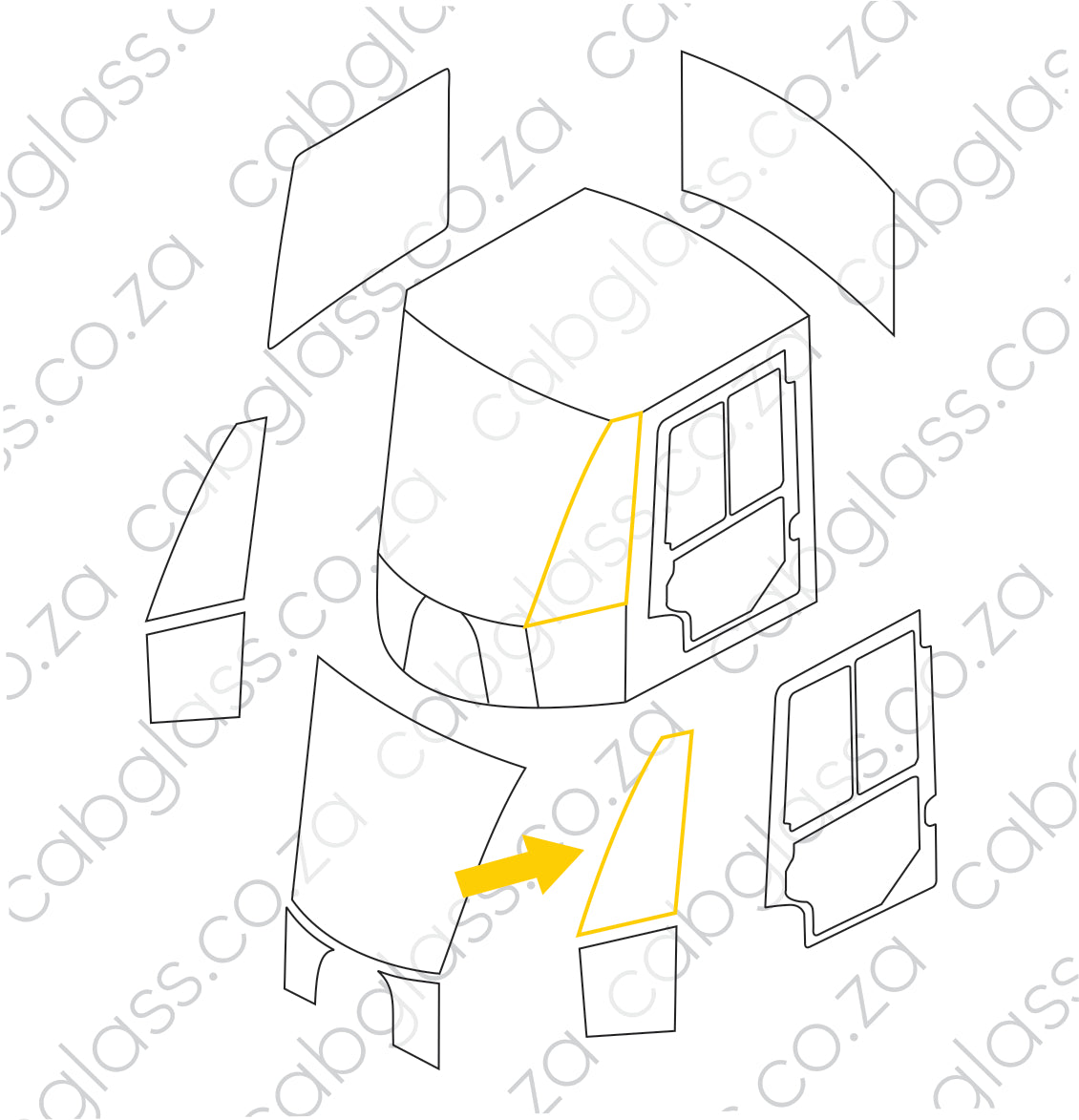 FRONT LH | JCB FEL 413S - 456 E HT / ZX WHEEL LOADER