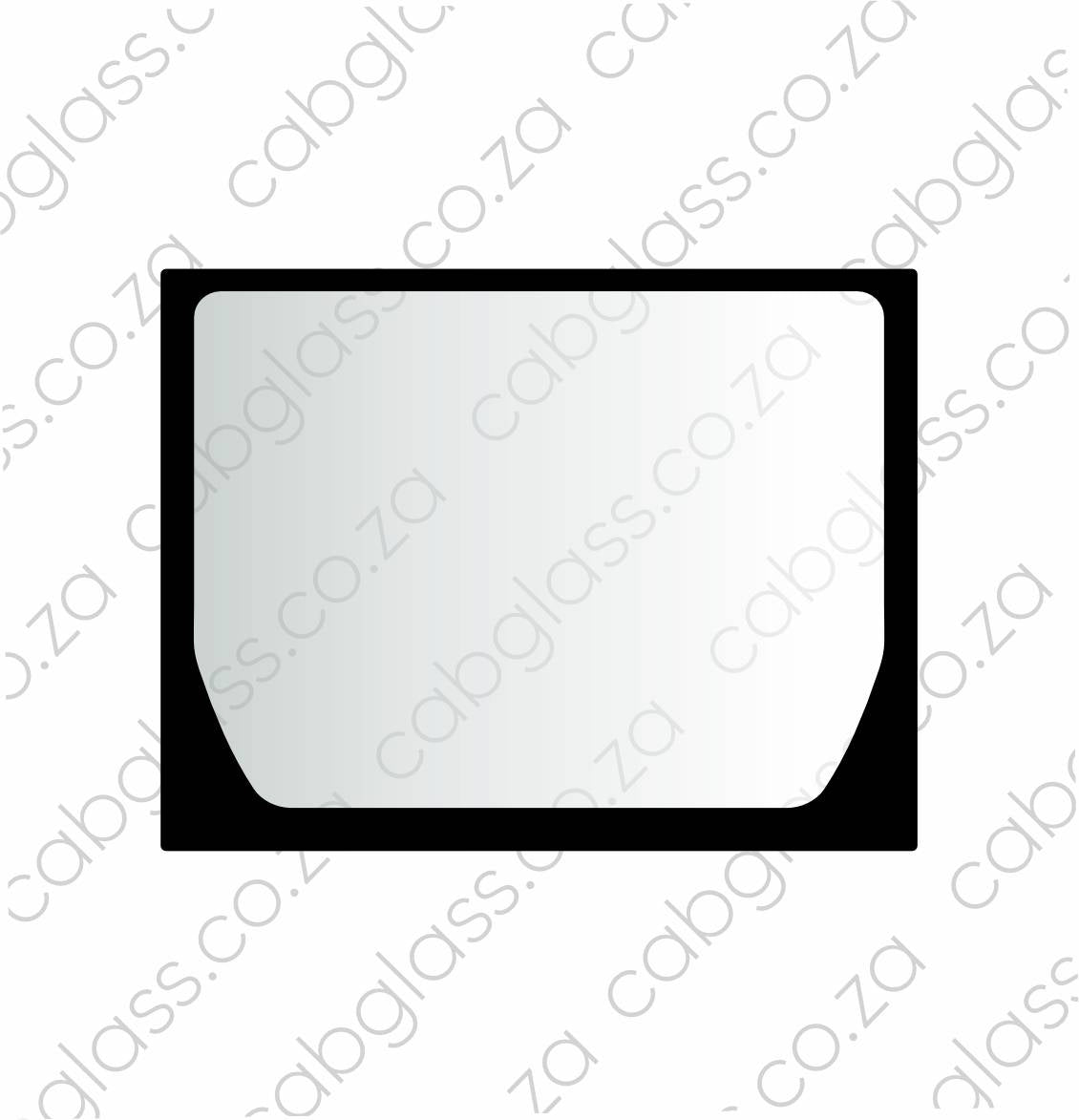 REAR CAB GLASS | HITACHI ZX DASH-6