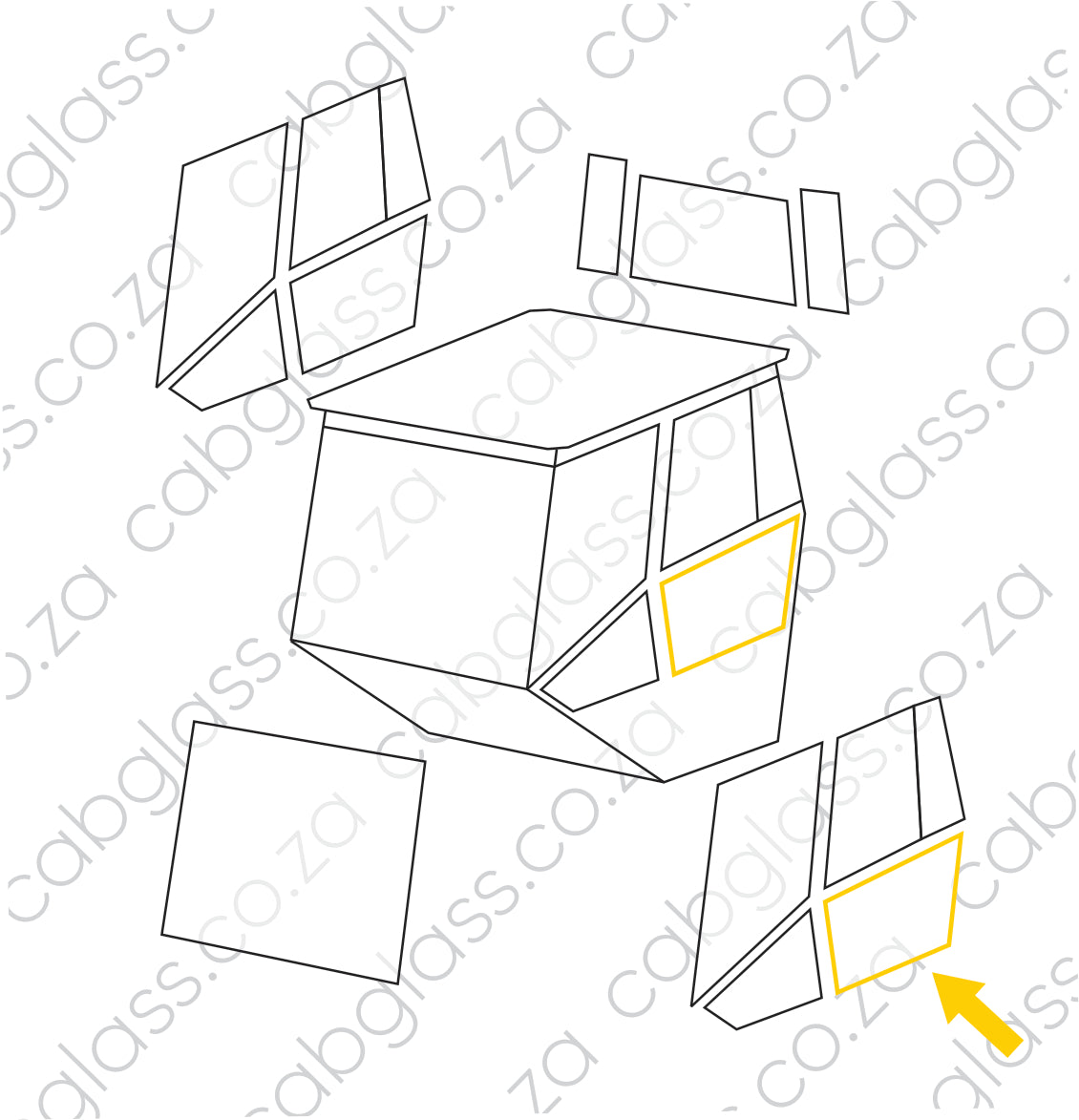 DOOR LOWER LH | DYNAPAC ROLLER CA 150 - 602 D