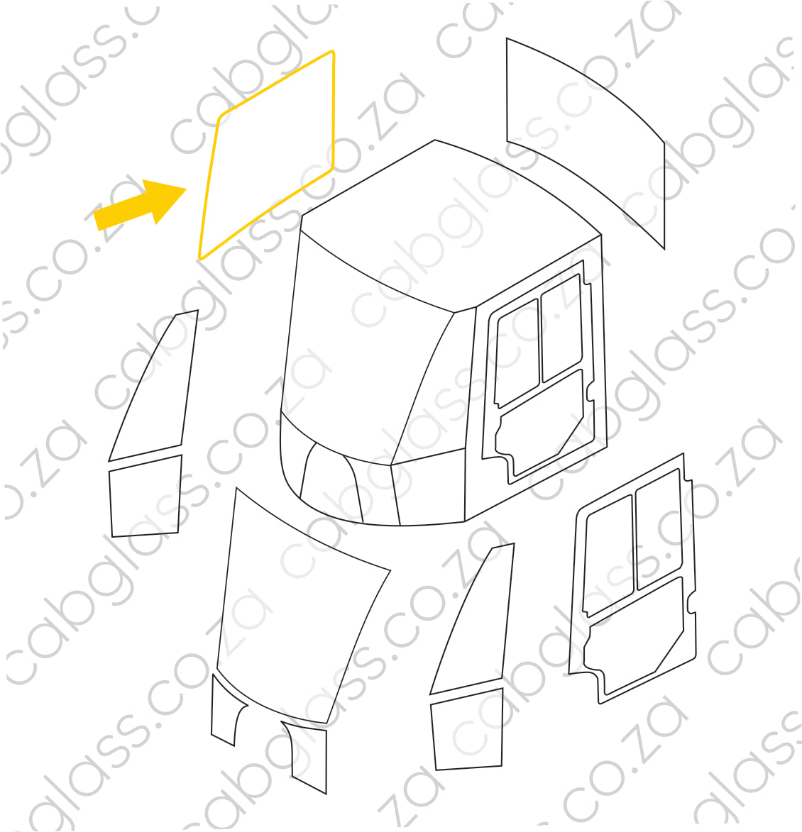 OPENER RH | JCB FEL 413S - 456 E HT / ZX WHEEL LOADER