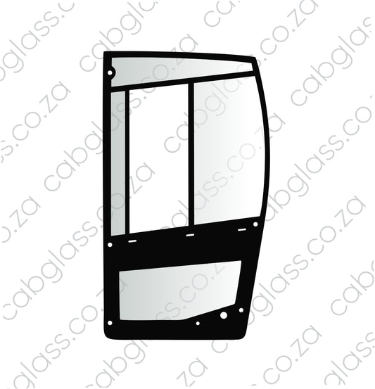 Bomag roller glass, door left-hand, 126531B-001, 05571190, 126531B001