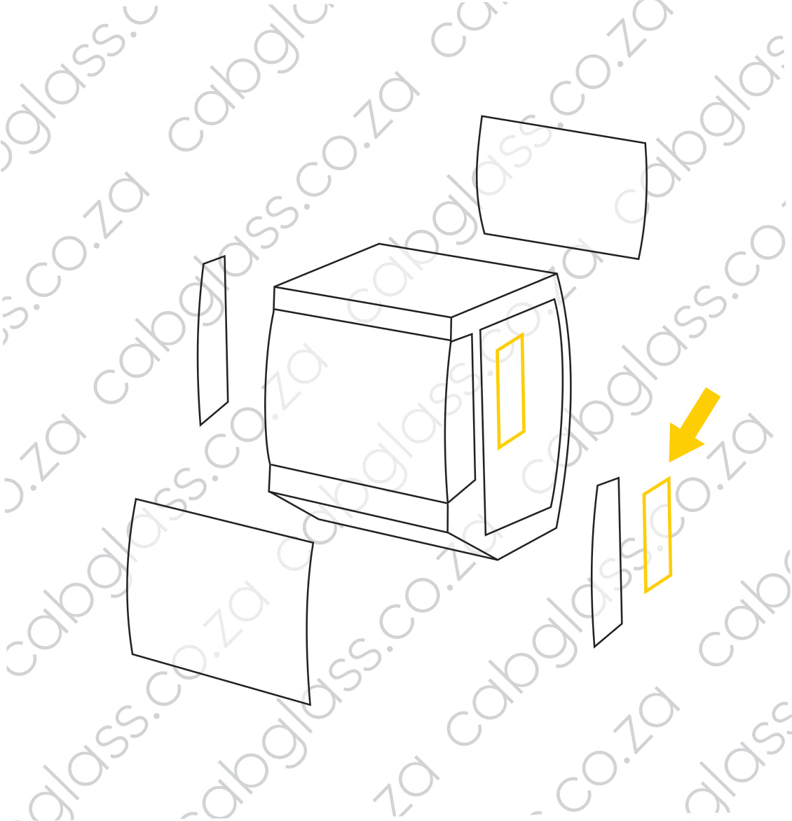 DOOR SLIDER LH | BOMAG ROLLER BW211 - 226 D-5, DH-5, PD-5, PDH-5