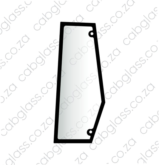 Bomag Roller glass rear of door left-hand