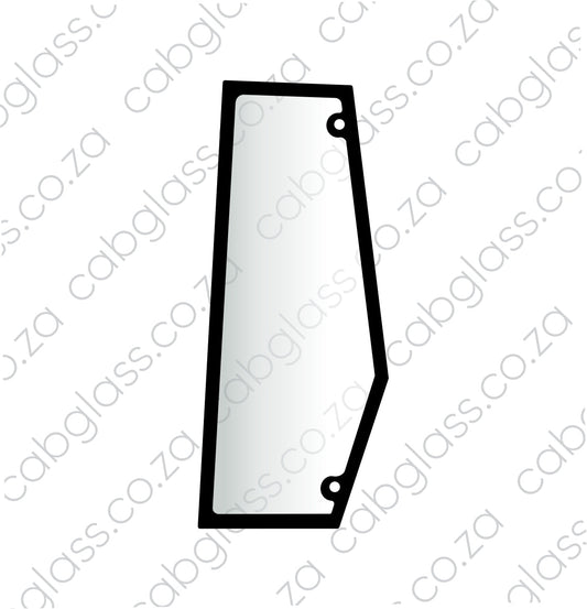 Bomag Roller glass rear of door left-hand
