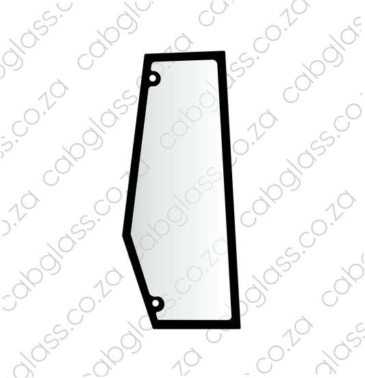 Bomag roller glass, rear of door right-hand, 58291093