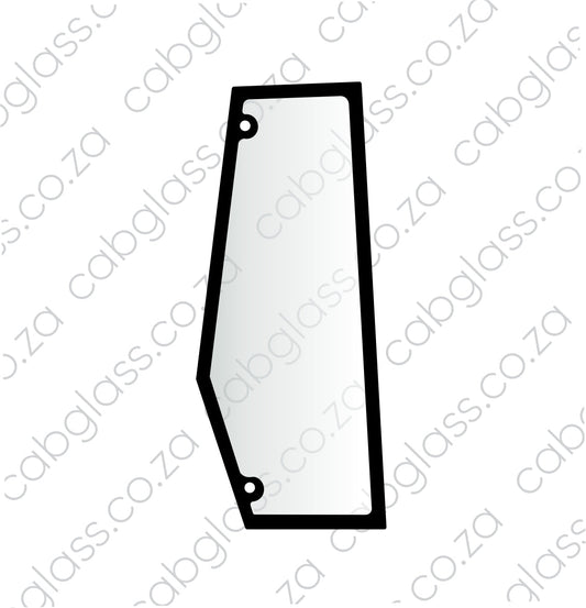 Bomag roller glass, rear of door right-hand, 58291093