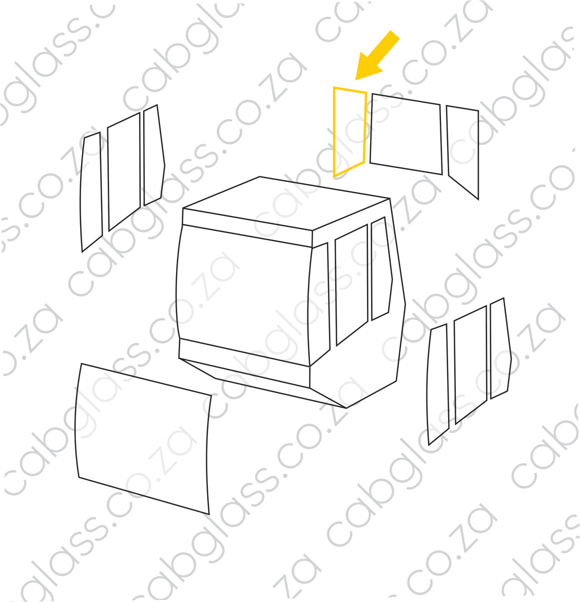 REAR CAB RH | BOMAG ROLLER BW117 - 226 D(H)-4