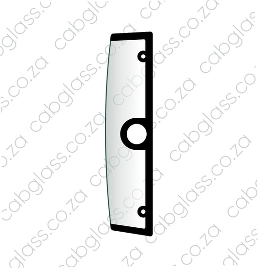Rear cab glass, Bomag Roller, 92008012, 128410